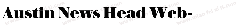 Austin News Head Web字体转换